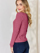 Ribbed and Ready Everyday Long Sleeve Tee by Basic Bae-Women's Shirts & Tops-Shop Z & Joxa