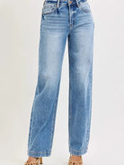 Risen Baggy Babe High-Rise Jeans in Medium Stone-Women's Jeans-Shop Z & Joxa