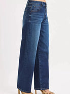 Risen Baggy Babe Mid Rise Wide Baggy Jeans in Dark Stone-Women's Jeans-Shop Z & Joxa