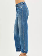 Risen Barrel Fade High Rise Slouchy Cropped Barrel Jeans-Women's Jeans-Shop Z & Joxa