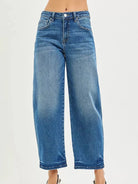 Risen Barrel Fade High Rise Slouchy Cropped Barrel Jeans-Women's Jeans-Shop Z & Joxa