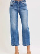 Risen Blue Haven High Rise Crop Boyfriend Tapered Jeans-Women's Jeans-Shop Z & Joxa