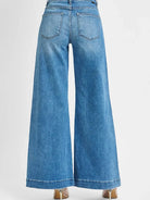 Risen BlueHaven Wide Leg Jeans in Medium Stone-Women's Jeans-Shop Z & Joxa