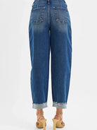 Risen City Stroll Highrise Barrel Cuffed Jeans-Women's Jeans-Shop Z & Joxa