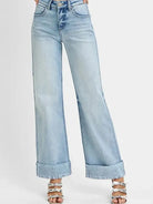 Risen CurveCuff Tummy Control High Rise Ankle Jeans in Light Stone-Women's Jeans-Shop Z & Joxa