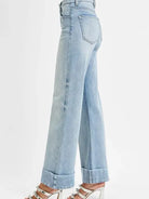 Risen CurveCuff Tummy Control High Rise Ankle Jeans in Light Stone-Women's Jeans-Shop Z & Joxa