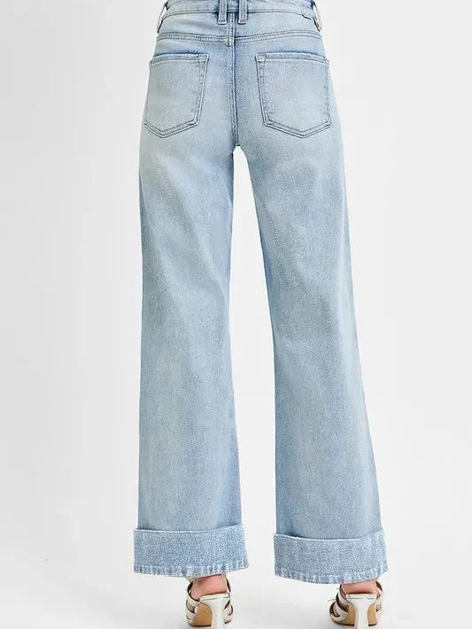 Risen CurveCuff Tummy Control High Rise Ankle Jeans in Light Stone-Women's Jeans-Shop Z & Joxa