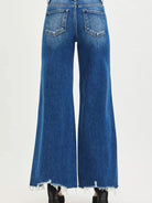 Risen Distressed & Unbothered High Rise Wide Leg Jeans-Women's Jeans-Shop Z & Joxa