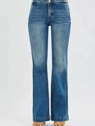 Risen Double Take Tummy Control High Rise Jeans with Double Buttons-Women's Jeans-Shop Z & Joxa
