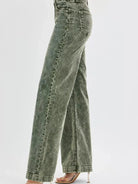 Risen Evergreen Charm High Rise Wide Leg Corduroy Jeans-Women's Pants-Shop Z & Joxa