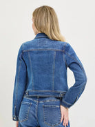 Risen Everyday Icon Basic Fitted Button Down Denim Jacket-Coats & Jackets-Shop Z & Joxa