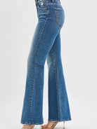 Risen Flare Affair Tummy Control High Rise Flare Jeans-Women's Jeans-Shop Z & Joxa