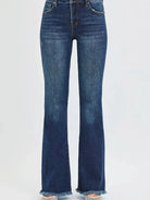 Risen Flare & Flair Tummy Control Mid-Rise Jeans-Women's Jeans-Shop Z & Joxa