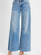 Risen FreeFlow High Waisted Wide Leg Jeans in Light Stone-Women's Jeans-Shop Z & Joxa