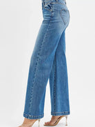 Risen Heartbreaker High Rise Flare Jeans with Heart Pockets-Women's Jeans-Shop Z & Joxa