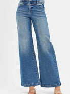 Risen Heartbreaker High Rise Flare Jeans with Heart Pockets-Women's Jeans-Shop Z & Joxa