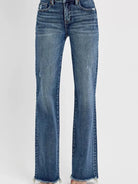 Risen Legs for Days Tummy Control High Rise Long Straight Jeans-Women's Jeans-Shop Z & Joxa