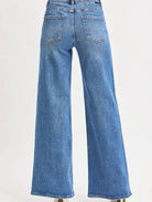Risen LuxeEase High Rise Wide Leg Jeans in Medium Stone-Women's Jeans-Shop Z & Joxa
