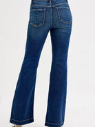 Risen Midnight Cruise Tummy Control Mid Rise Flare Jeans-Women's Jeans-Shop Z & Joxa