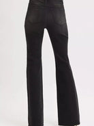 Risen Midnight Muse High-rise Raw Hem Flare Jeans-Women's Jeans-Shop Z & Joxa
