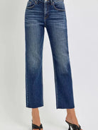 Risen Midnight Sway High Rise Slim Cropped Barrel Jeans-Women's Jeans-Shop Z & Joxa