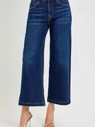 Risen Modern Muse High-Rise Cropped Wide Leg Jeans-Women's Jeans-Shop Z & Joxa