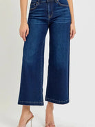 Risen Modern Muse High-Rise Cropped Wide Leg Jeans-Women's Jeans-Shop Z & Joxa