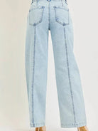 Risen Off Duty Slouchy Wide Leg Acid Light Denim Jeans-Women's Jeans-Shop Z & Joxa