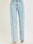 Risen Off Duty Slouchy Wide Leg Acid Light Denim Jeans-Women's Jeans-Shop Z & Joxa