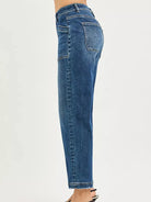 Risen Patch Perfect Slouchy Baggy Patch Pocket Crop Jeans-Women's Jeans-Shop Z & Joxa