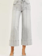 Risen Pintuck Perfection Tummy Control Pintuck Crop Jeans-Women's Jeans-Shop Z & Joxa