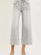 Risen Pintuck Perfection Tummy Control Pintuck Crop Jeans-Women's Jeans-Shop Z & Joxa