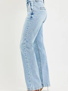 Risen Refined Line Tummy Control High Rise Pin Tuck Jeans-Women's Jeans-Shop Z & Joxa