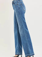 Risen Release the Hem High Rise Wide Leg Jeans-Women's Jeans-Shop Z & Joxa