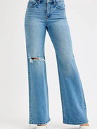 Risen Retro Rebel High-Rise Distressed Jeans-Women's Jeans-Shop Z & Joxa