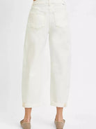 Risen Roll With It High Rise Barrel Cropped Jeans-Women's Jeans-Shop Z & Joxa