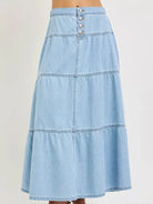 Risen Ruffle Flow High Rise Ruffle Long Skirts Light Stone-Women's Skirts & Skorts-Shop Z & Joxa