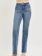 Risen Smooth Move Tummy Control Midrise Jeans with Crease Line-Women's Jeans-Shop Z & Joxa