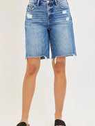 Risen Smooth Sailing Tummy Control Slouchy Bermuda Shorts-Women's Shorts-Shop Z & Joxa