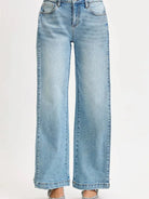 Risen SnapFlow Mid Rise Barrel Leg Jeans in Medium Stone-Women's Jeans-Shop Z & Joxa