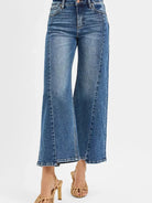 Risen Step + Stroll High Rise Crop Wide Leg Jeans w/Step Hem-Women's Jeans-Shop Z & Joxa