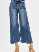 Risen Step + Stroll High Rise Crop Wide Leg Jeans w/Step Hem-Women's Jeans-Shop Z & Joxa