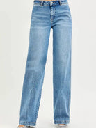 Risen Straight Up Mid Rise Slouchy Straight Jeans-Women's Jeans-Shop Z & Joxa