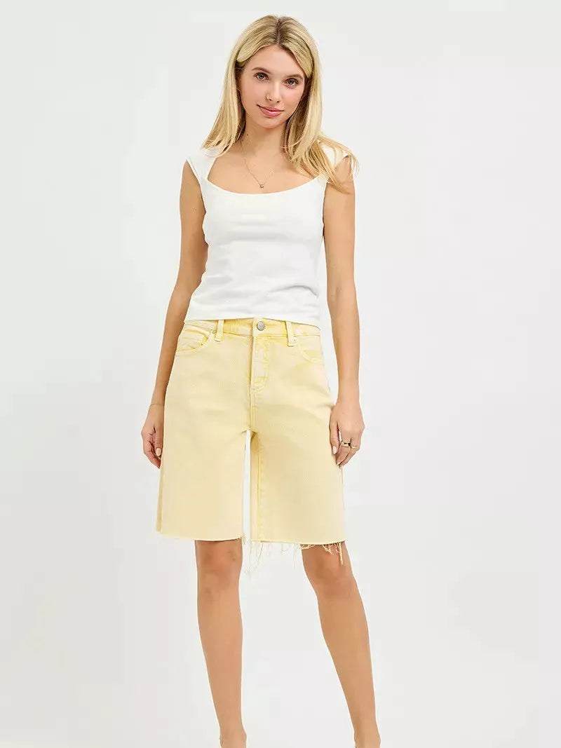 Risen Sunny Side Slouchy Bermuda Shorts-Women's Shorts-Shop Z & Joxa