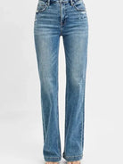 Risen Sweetheart Bootcut Distressed Detail Bootcut Jeans-Women's Jeans-Shop Z & Joxa