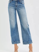 Risen Taylor Twist Mid Rise Crop Straight Taylor Cuff Jeans-Women's Jeans-Shop Z & Joxa