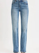 Risen Timeless High-Waisted Straight Leg Jeans-Women's Jeans-Shop Z & Joxa
