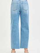 Risen Urban Arc Cropped Barrel Slouch Jeans with Curved Side Seam-Women's Jeans-Shop Z & Joxa