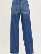 Risen Urban Bamboo Slouchy Baggy Wide Leg Jeans Dark Stone-Women's Jeans-Shop Z & Joxa