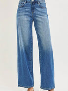 Risen Urban Bamboo Slouchy Baggy Wide Leg Jeans Medium Stone-Women's Jeans-Shop Z & Joxa